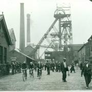 An old picture of Astley Green Colliery