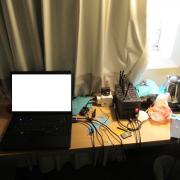 Computer equipment was seized from the hotel room