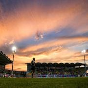 The scene at Stade Gilbert Brutus in Perpignan last night when Leigh Centurions suffered a heavy defeat against Catalans Dragons. Picture: SWpix.com
