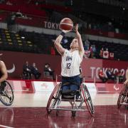 ParalympicsGB Wheelchair Basketball Team athlete, Gregg Warburton aged 24, from Leigh, competing at Men's Wheelchair Basketball Quarter-Final event, Great Britain vs Canada, the Tokyo 2020 Paralympic Games. Picture: imagecomms