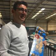 Andy Burnham holds a skateboard. Photo: LDRS. Caption: Charlotte Green. Free to use for all newswire partners