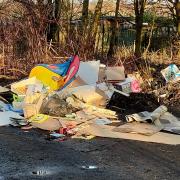 Piles of household waste left illegally on Common Lane, Tyldesley (Facebook)