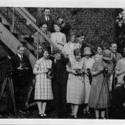 Members of Leigh Literary Society Photographic Section in Culcheth, May 1927                                      Picture: Wigan and Leigh Archives and Local Studies