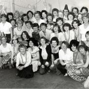 The picture shows workers on their last day at Ward & Goldstone Factory in 1980                   Picture: Wigan and Leigh Archives and Local Studies