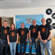 Volunteers Joe, Deb, Tony, Ian, and Bevan at Radio M29