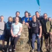 Kevin Miller climbed the Yorkshire Three Peaks with family and friends for preparation