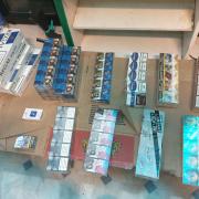 Counterfeit tobacco products were seized