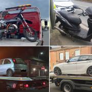 Vehicles seized by GMP this month