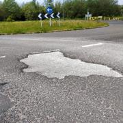 A pothole reported near Gibfield Park in Atherton