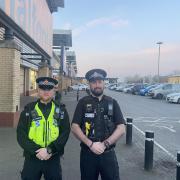 Officers at Parsonage Retail Park