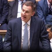 Chancellor Jeremy Hunt delivering his Budget     Picture: PA