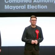 Andy Burnham as he was re-elected mayor of Greater Manchester for a third time