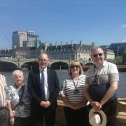 James Grundy MP in Parliament with Wigan Mayor and Cllr Rigby